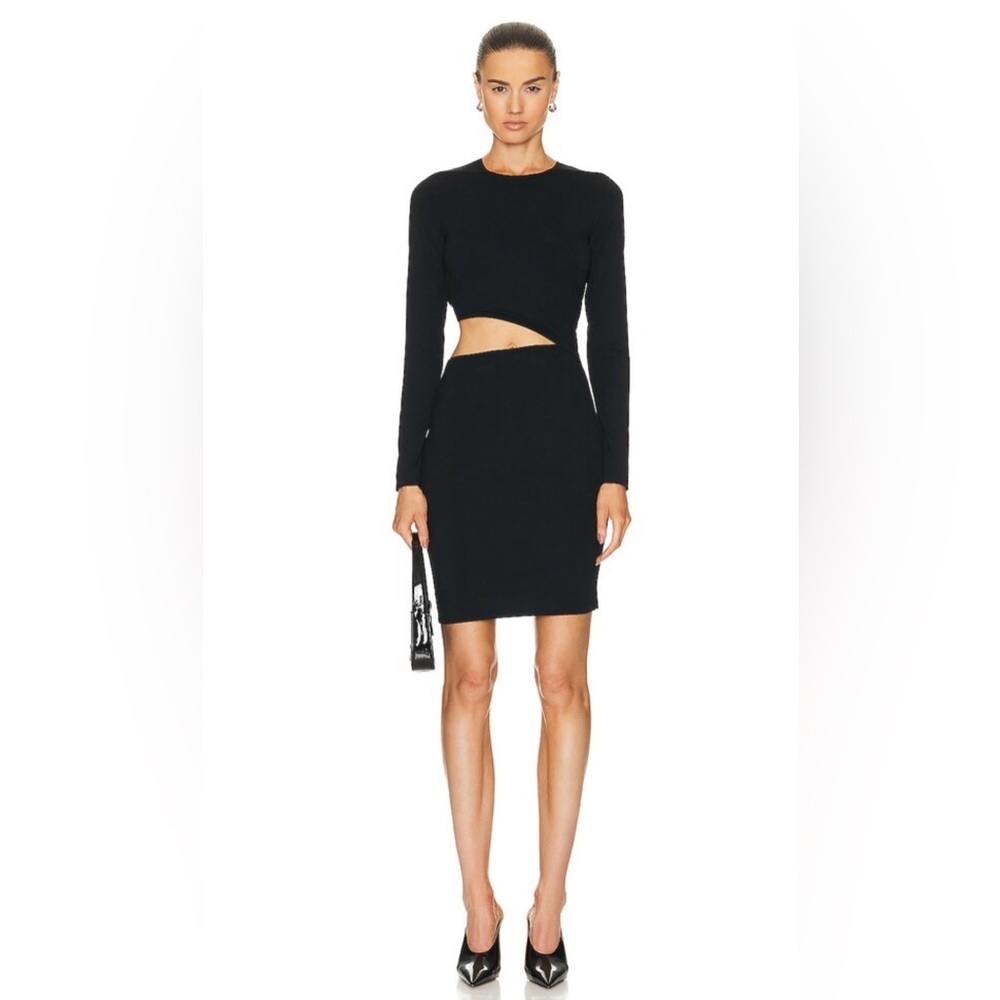 Wolford NWT Limited Edition Sue Cut-Out Long Sleeve Dress - Black size XS